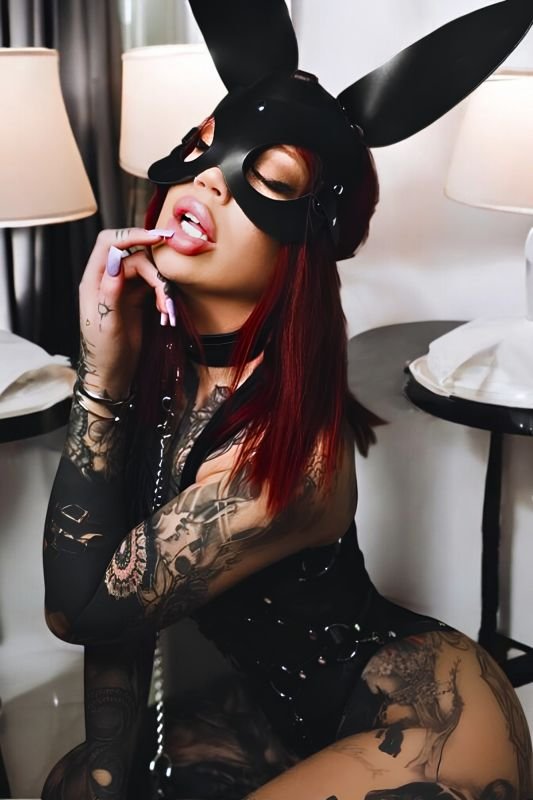 Fantazi Tavşan Maske Body Tasma Seti 3