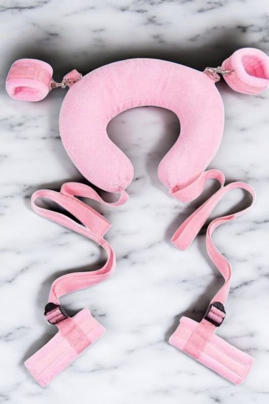 fantazi dünyası-2f Fantezi Esaset Yastığı Kelepçe Set Pembe 1