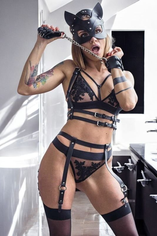 Şık Fantazi Kedi Harness Set 1