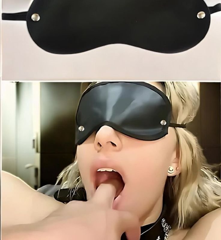 Siyah Deri Fantezi Gözbandı 1