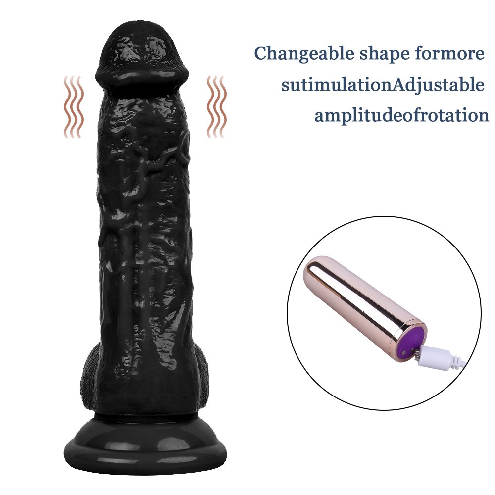 19CM Gerçekçi Siyah Dildo Yapay Penis 3