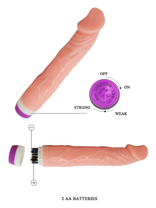22cm Titreşimli Realistik Vibratör Penis 5