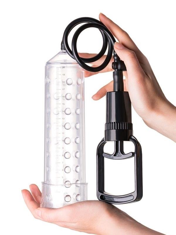 5 cm 3 halkalı penis pompası TPE transparan 23,5 cm 2