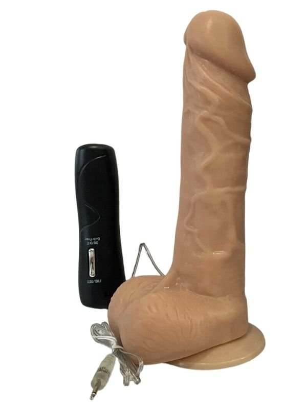 360 Derece Dönen 19,5cm Titreşimli Realistik Dildo 1
