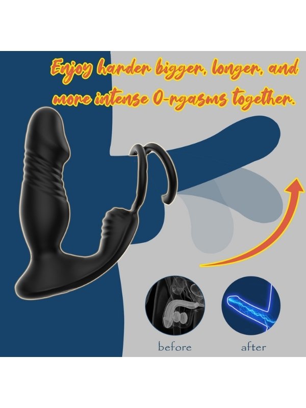 5in1 Telefon Kontrollü Titreşimli İleri Geri Vibratör 3