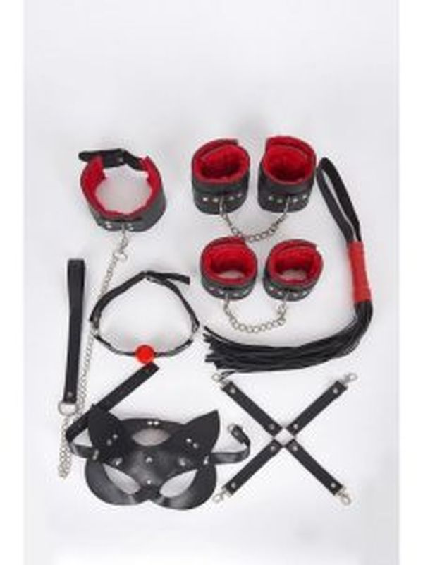 8 Parçalı Kırmızı Fetiş Set 1