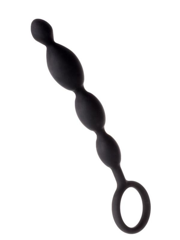 Anal Boncuk S Silikon Siyah 19,5cm 2