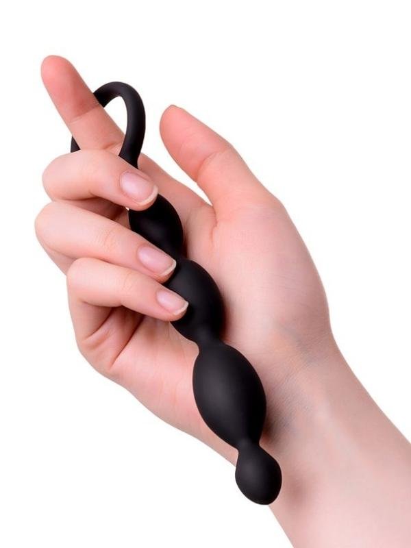 Anal Boncuk S Silikon Siyah 19,5cm 3