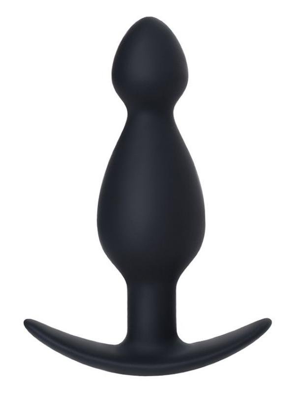 Anal Plug boyut M silikon siyah 11,5 cm 2