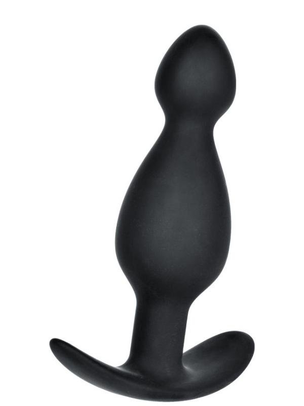 Anal Plug boyut M silikon siyah 11,5 cm 3