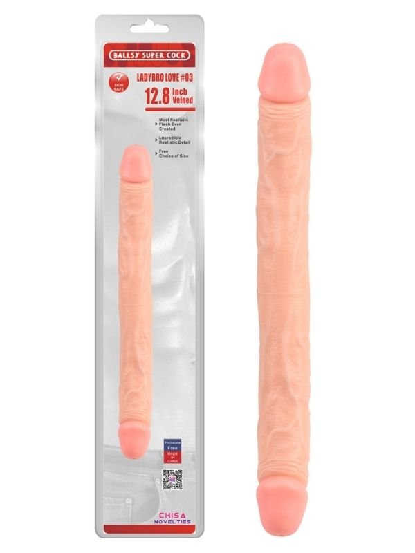 Ballsy Super Cock Ladybro Love Çift Taraflı Dildo 1