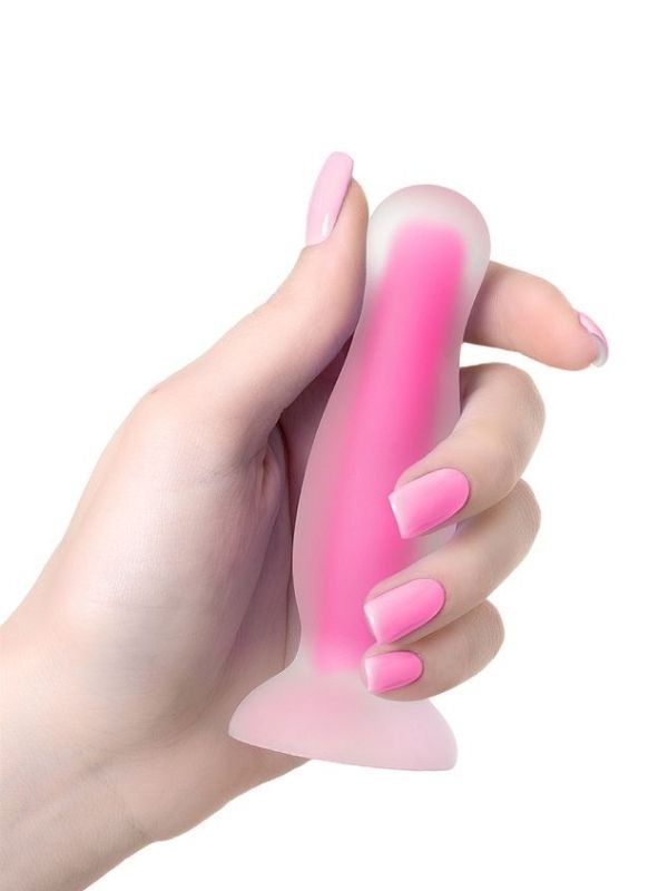 Beyond Cain Glow Gece Parlayan Anal Plug , Silikon, Şeffaf, 10 cm 3
