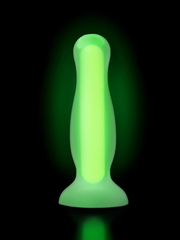 Beyond Victor Glow Karanlıkta Parlayan Anal Plug Silikon Şeffaf 10 cm 5