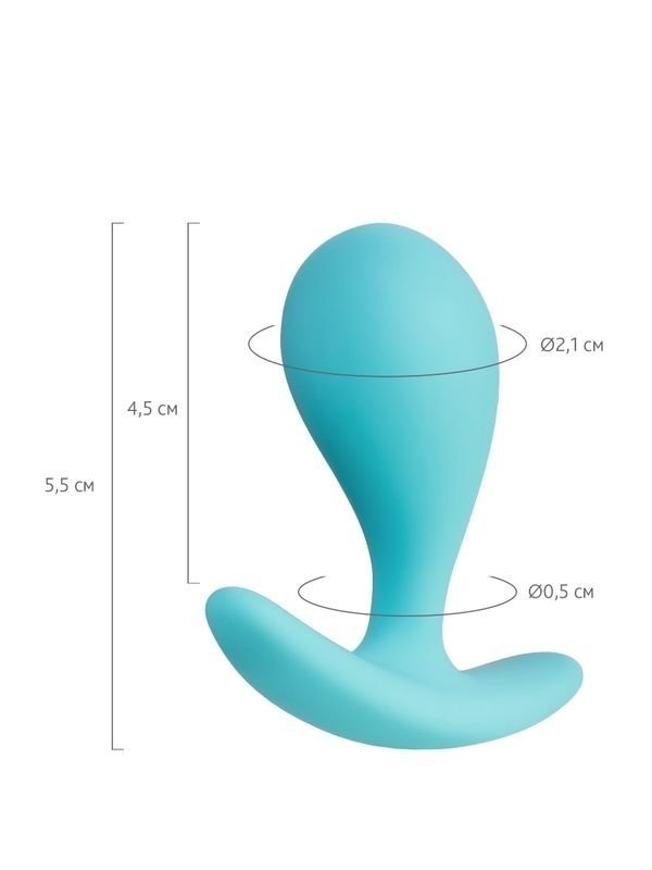 Blob Anal Plug Mavi 5,5 cm 4