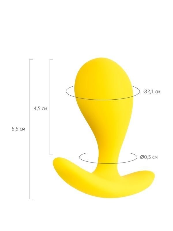 Blob Anal Plug Sarı 5,5 cm 3