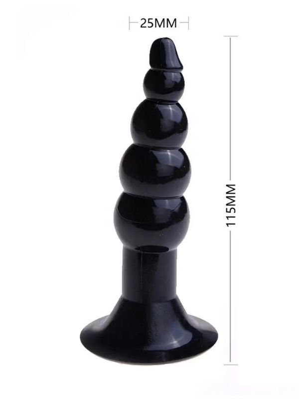 Boğumlu Anal Plug Karışık Renklerde 11 cm 4