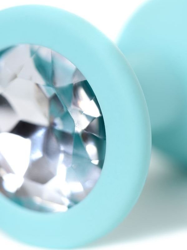 Brilliant Anal Plug beyaz kristalli 7 cm 26 g 5