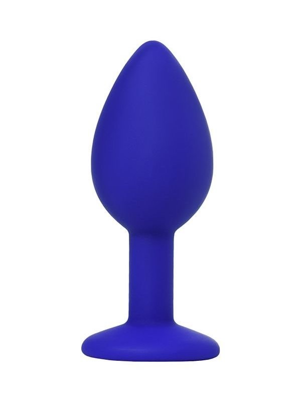 Brilliant Anal Plug Mavi beyaz kristalli 7 cm 26 g 2