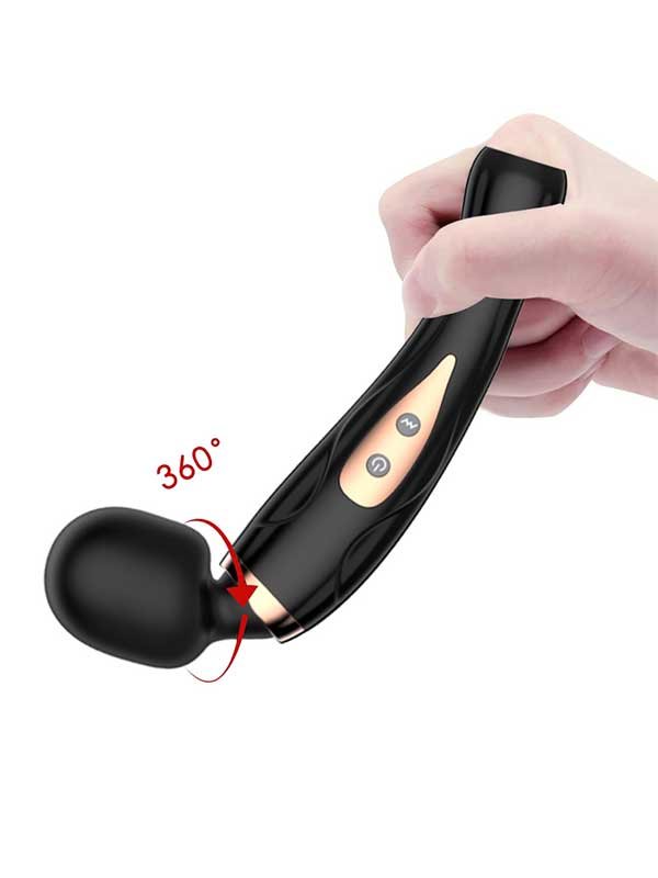 Bükülebilir Başlıklı Masaj Vibratörü Siyah 2