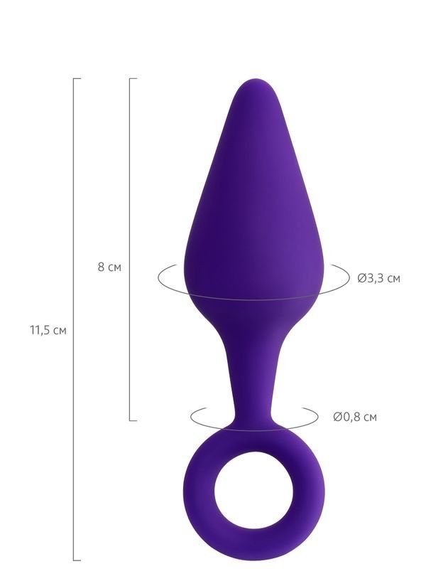Bung Anal Plug Mor 11,5 cm 4