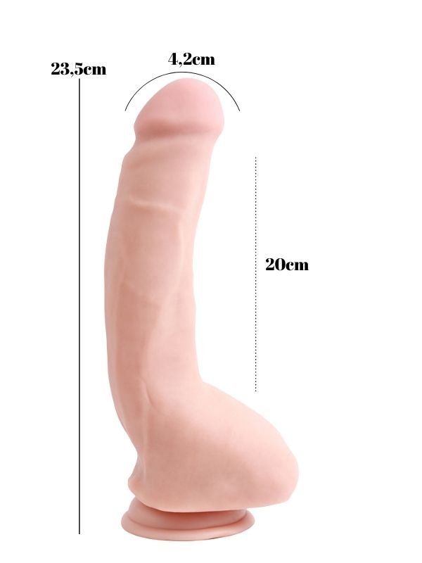 Carnal Pleasure 23.5cm Kıkırdaklı Gerçekçi Dildo 5