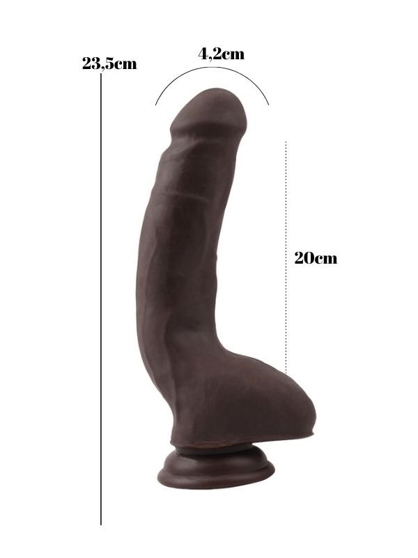 Carnal Pleasure Melez 23.5cm Kıkırdaklı Gerçekçi Dildo 5