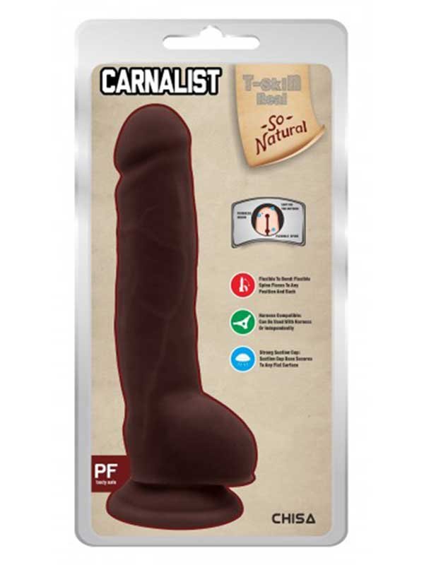 Carnalist Kıkırdaklı Gerçekçi Dildo - 23.5cm Zenci 2