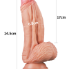 Lovetoy 10 İnç Dual layered Platinum Silicone Cock - Flesh 10