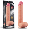 Lovetoy 12 İnç Dual Layered Platinum Silicone Cock Dildo 6