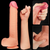 Lovetoy 12 İnç Dual Layered Platinum Silicone Cock Dildo 7