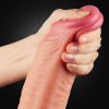 Lovetoy 12 İnç Dual Layered Platinum Silicone Cock Dildo 9