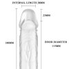 14cm Saydam 2,5cm Dolgulu Penis Kılıfı 8