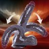 26 cm Black Giant XXL Gerçekçi Silikon Dildo – Güçlü Vakum Tabanlı, Kalın ve Esnek Tasarım 8