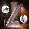 26 cm Black Giant XXL Gerçekçi Silikon Dildo – Güçlü Vakum Tabanlı, Kalın ve Esnek Tasarım 9