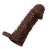 4 cm Uzatmalı Damarlı Penis Kılıfı Esmer 7