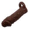 4 cm Uzatmalı Damarlı Penis Kılıfı Esmer 8