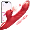 Censan 4in1 – Kırmızı Zarafet 4in1 – Kırmızı Zarafet, Dört Fonksiyon Bir Arada Telefon Aplikasyonlu Modern Vibratör 6