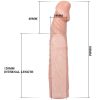 6 cm Dolgulu Titreşimli Silikon Penis Kılıfı 9