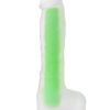 Beyond Clark Glow Gece Parlayan Yeşil Dildo Silikon Şeffaf 22 cm 6