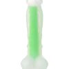 Beyond Clark Glow Gece Parlayan Yeşil Dildo Silikon Şeffaf 22 cm 7