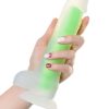 Beyond Clark Glow Gece Parlayan Yeşil Dildo Silikon Şeffaf 22 cm 8