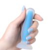 Beyond Kyle Glow Gece Parlayan Anal Plug , Silikon, Şeffaf, 10 cm 9