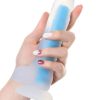Beyond Mavi Matt Glow Gece Parlayan Dildo, Silikon, Şeffaf, 18 cm 9