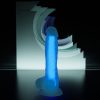 Beyond Mavi Matt Glow Gece Parlayan Dildo, Silikon, Şeffaf, 18 cm 10