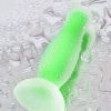 Beyond Victor Glow Karanlıkta Parlayan Anal Plug Silikon Şeffaf 10 cm 9