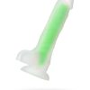 Beyond Yeşil Dick Glow Gece Parlayan Dildo, Silikon, Şeffaf, 18 cm 7