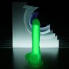 Beyond Yeşil Dick Glow Gece Parlayan Dildo, Silikon, Şeffaf, 18 cm 10