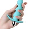 Bland Anal Vibratör Plug Mavi 12 cm 10