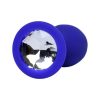 Brilliant Anal Plug Mavi beyaz kristalli 7 cm 26 g 8