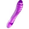 Çift Taraflı Jel Dildo Frica, TPE, mor, 23 cm 7